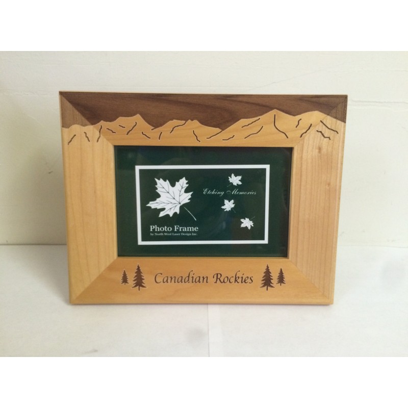 WOODEN MAPLE FRAME CANADIAN ROCKIES 4X6 Frames Gifts