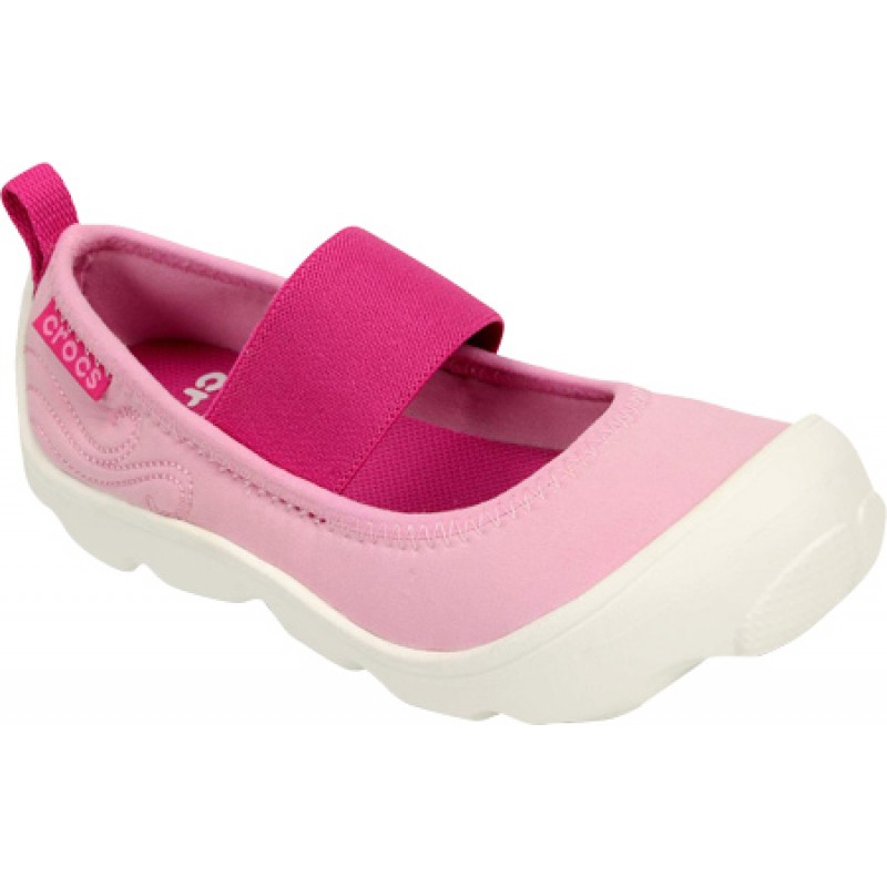 Crocs Girls Duet Busy Day Mary Jane Carnation Fuchsia Children S Size 13