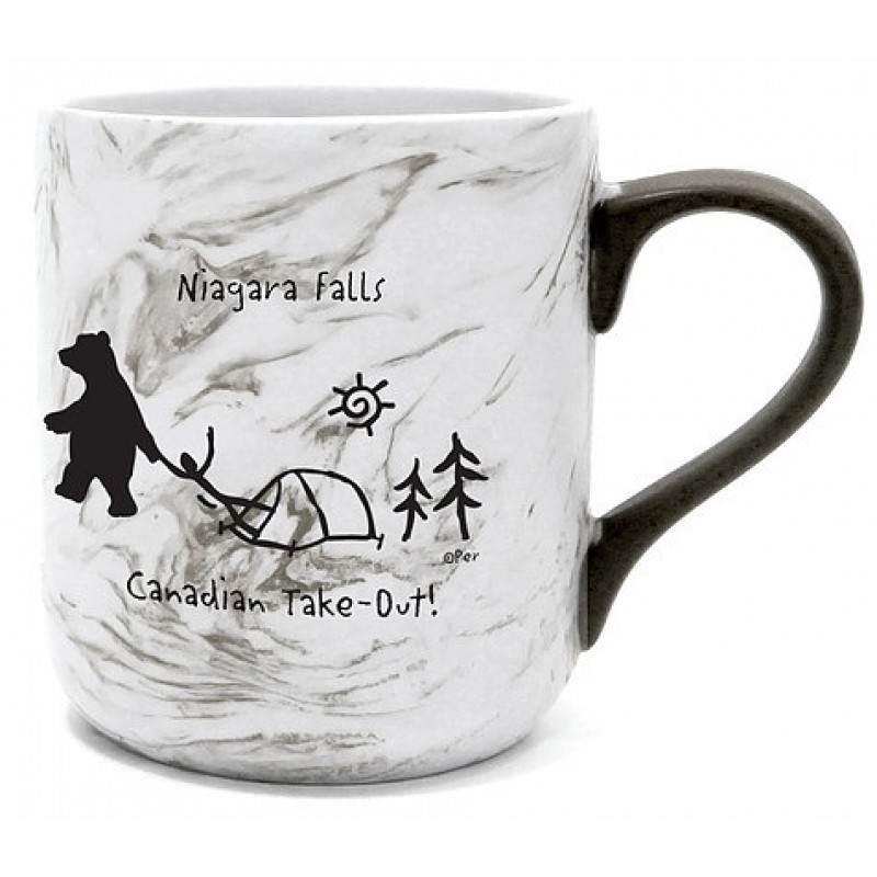 MUG CANADIAN TAKEOUT MARBLE Mugs Gifts