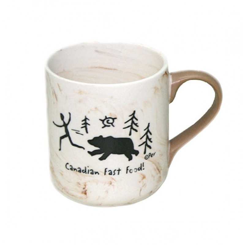 Mug Canadian Fast Food Marble Mugs Glasses Souvenirs