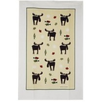 T/TOWEL NEW PLAID MOOSE
