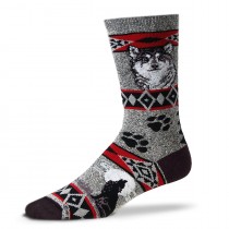 SOCKS WOLF BLANKET GREY SIZE LARGE