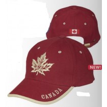 ADULT CAP VINTAGE LEAF RED
