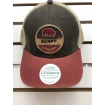 CAP LEG19 PIN BACK BLK/CAR