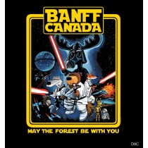 ADULT T-SHIRT MAY THE THE FOREST BE WITH YOU BLACK SIZE XX-LARGE