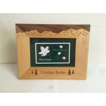 WOODEN MAPLE FRAME CANADIAN ROCKIES 4X6