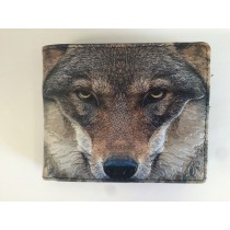 WALLET WOLF FACE LARGE
