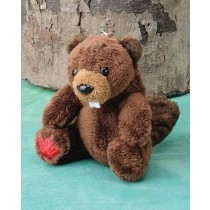 BEAVER WILDLIFE PLUSH KEYCHAIN