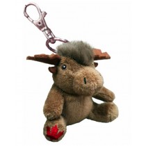 MOOSE WILDLIFE PLUSH KEYCHAIN
