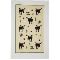 T/TOWEL NEW PLAID MOOSE