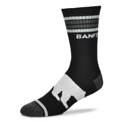 SOCKS 4 STRIPE BANFF BEAR SIZE LARGE