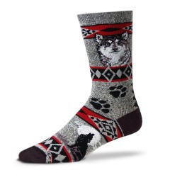 SOCKS WOLF BLANKET GREY SIZE LARGE