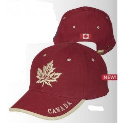 ADULT CAP VINTAGE LEAF RED