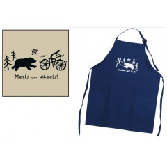 APRON MEALS ON WHEELS BLK