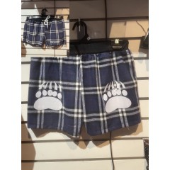 SHORTS F20 PAW PLAID BLU S