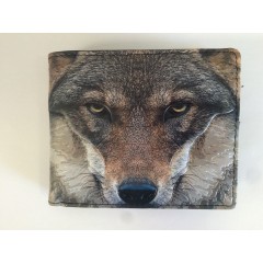 WALLET WOLF FACE LARGE
